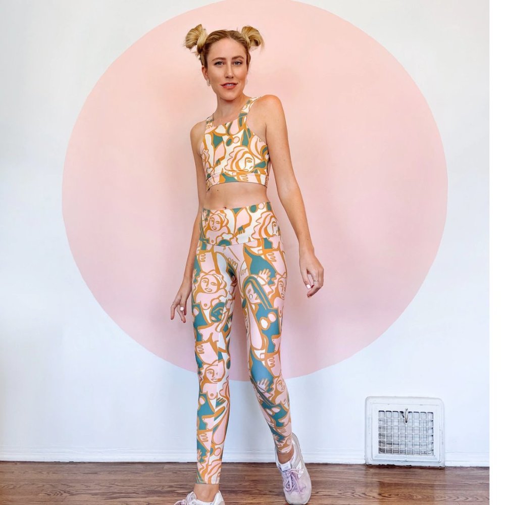 NWT Dazey La 'We are one" Print Leggings
